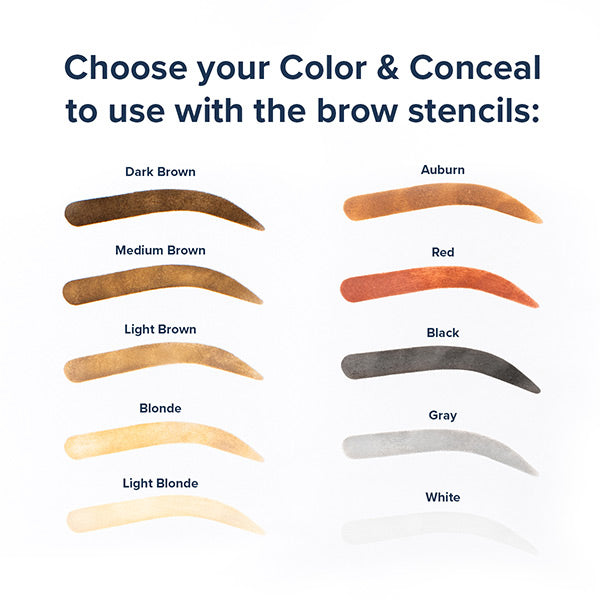 Perfect Brow 5-Stencil Kit (pair with Color & Conceal)
