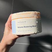 Volume Restoring Mask with Coral Velvet Hair Wrap